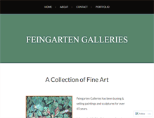 Tablet Screenshot of feingartengalleries.com